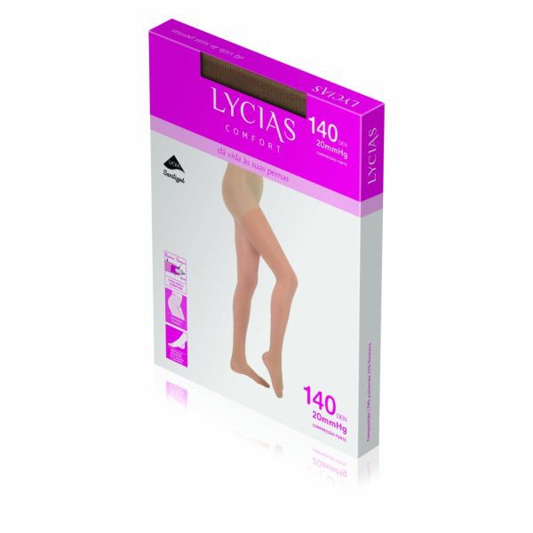 Lycias Comfort Collant_ 140_ Tamanho 5_ Cor Nude
