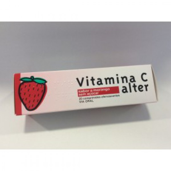 Vitamina C Alter Morango, 1000 mg (x20 comprimidos efervescentes)