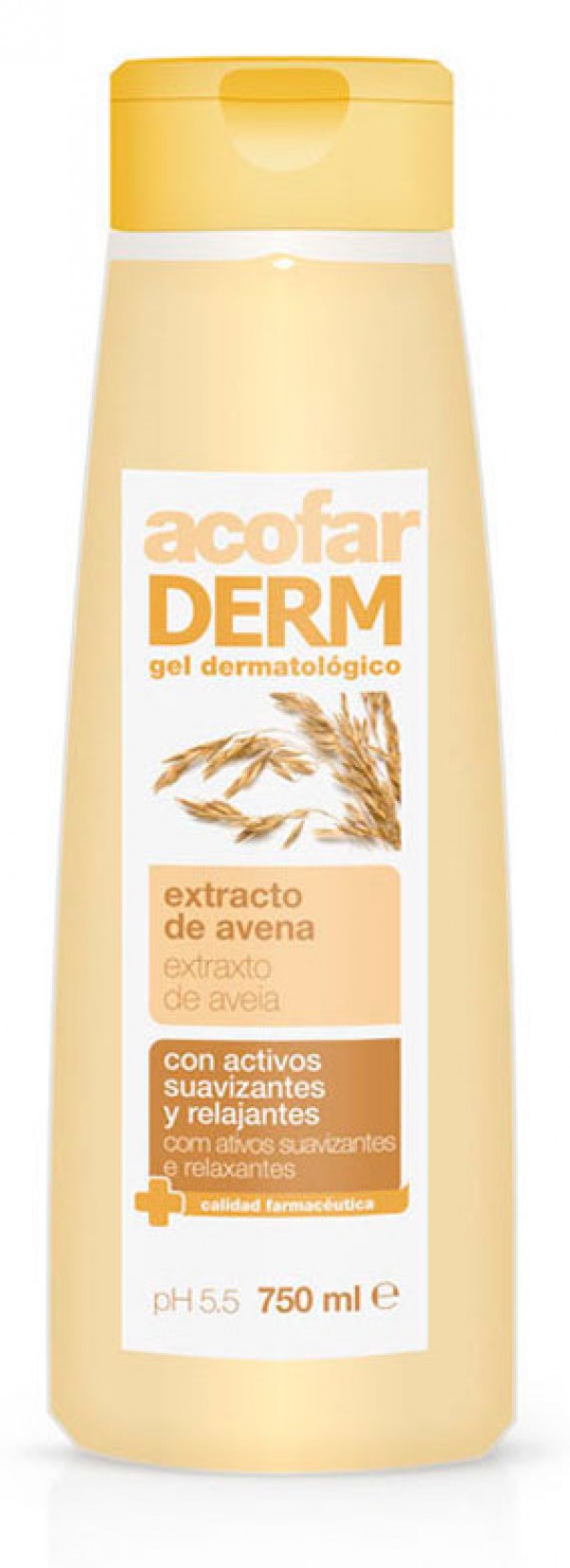 Acofarderm Gel Leite Aveia - 750ml