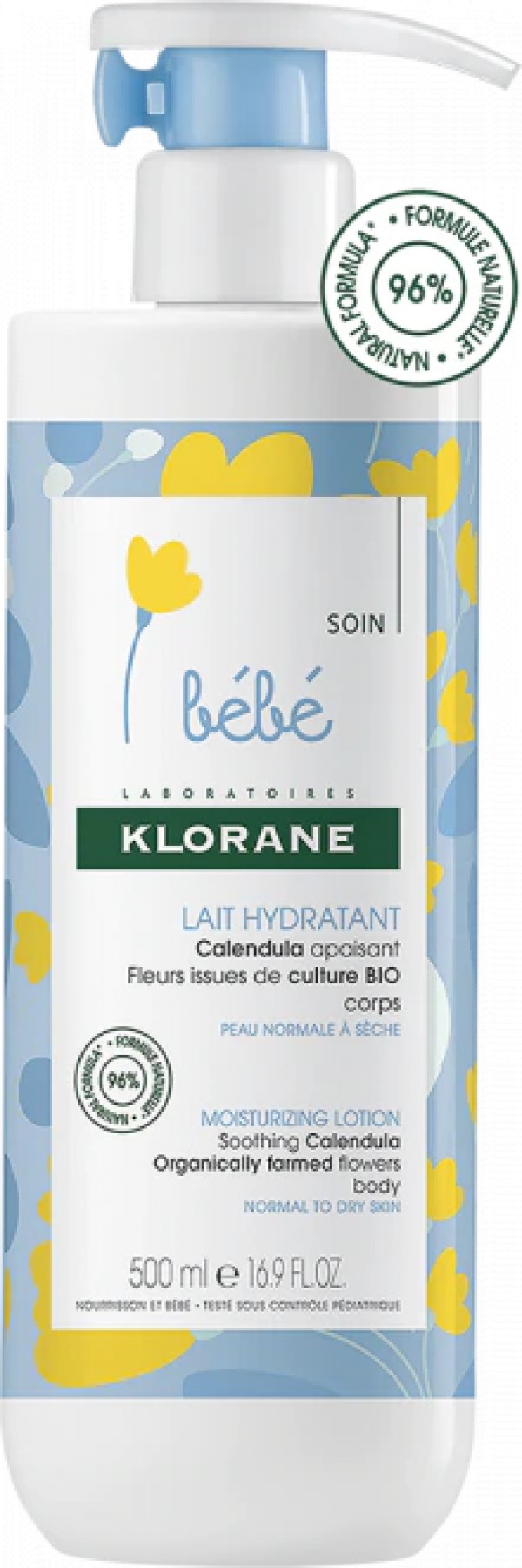 Klorane Bebé Leite Hidratante Calêndula - 500ml