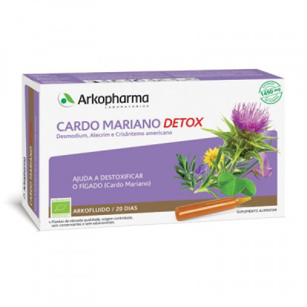 Arkofluido Cardo Mariano Detox (x20 ampolas bebiveis)
