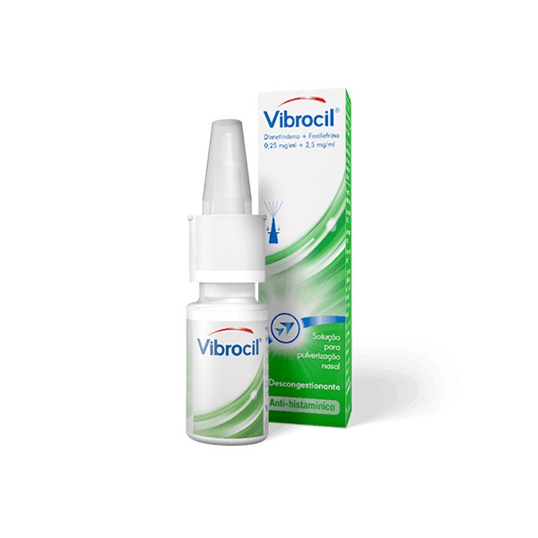 Vibrocil, 0,25/2,5 mg/ml solução pulverização nasal - 15ml