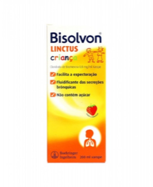 Bisolvon Linctus Niño, jarabe de 0,8 mg/ml té - 200 ml