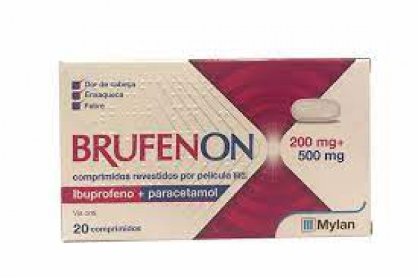 Ibuprofeno MG, 200 mg + 500 mg (x20 comprimidos recubiertos)