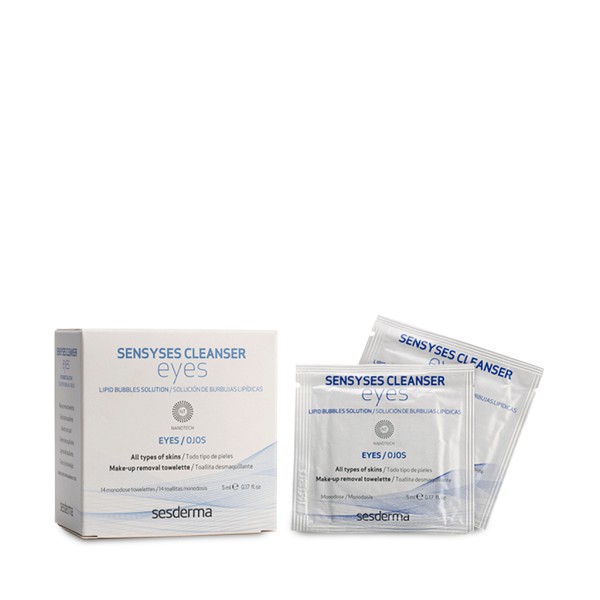 Sesderma Sensyses Cleanser Eyes Toalhitas Monodoses - 5ml (x14 unidades)