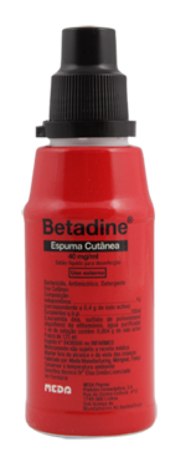 Betadine espuma cutânea - 125ml