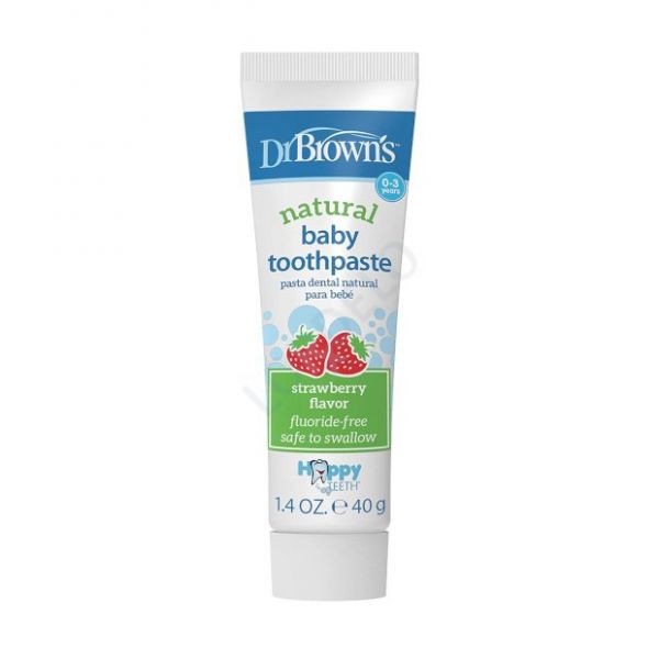 Dr Browns Pasta Dentes_ Morango - 40g