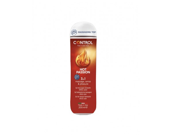 Control Hot Passion Gel Massagem 3/1 - 200ml