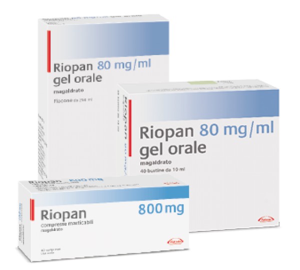 Riopan, 800 mg/10 mL gel oral (x50 sobres)