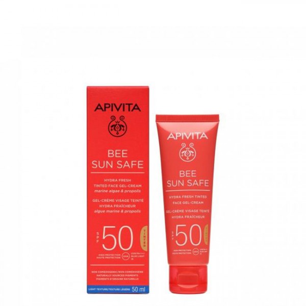 Apivita Solares Gel-Creme SPF50 c/ Cor-  50ml