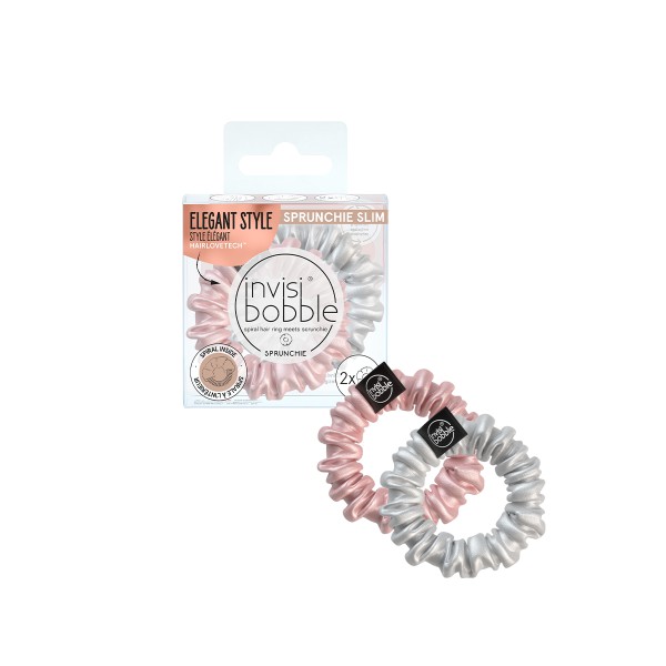 Invisibobble Elástico Cabelo Sprunchie Slim Bella Chrome