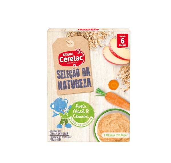 Cerelac Cereais Integrais Aveia Maçã Cenoura_6m - 240g