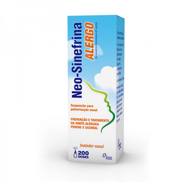 Neo-Sinefrina Alergo (200 doses), 50 mcg/dose , solução pulverização nasal