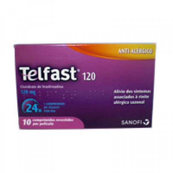 Telfast 120, 120 mg (x10 comprimidos recubiertos)