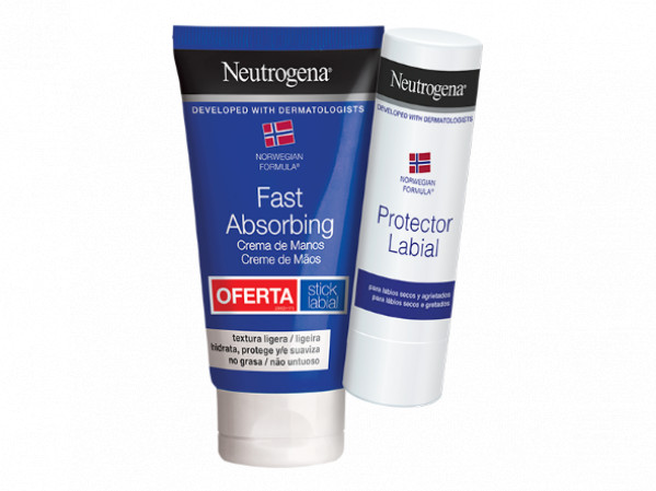 Neutrogena Creme Mãos Textura Ligeira + Stick Labial