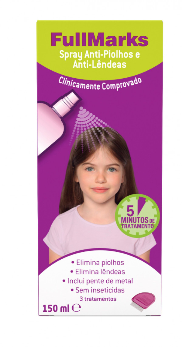 Fullmarks Spray Anti-Piolhos/Lendeas - 150ml