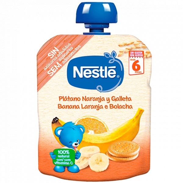 Nestle Banana Laranja Bolacha_6M+ - 90g