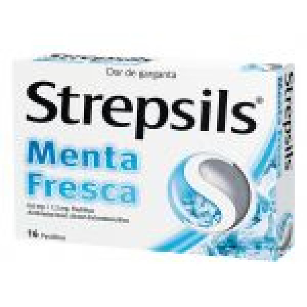 Strepsils Menta Fresca, 0,6/1,2 mg (x16 pastilhas)
