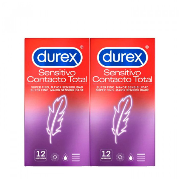 Durex Sensitivo Contacto Total Preservativos (x12 unidades) DUO con Oferta 2ª Embalagem