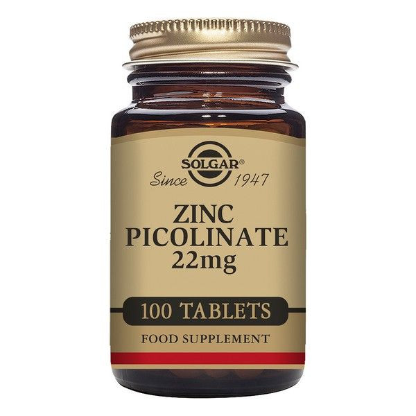 Zinco picolinato_Solgar - 22mg (x100 comprimidos)