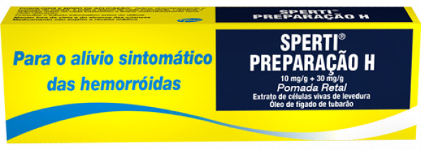 Sperti Preparação H, 10/30 mg/g pomada rectal bisnaga - 25g