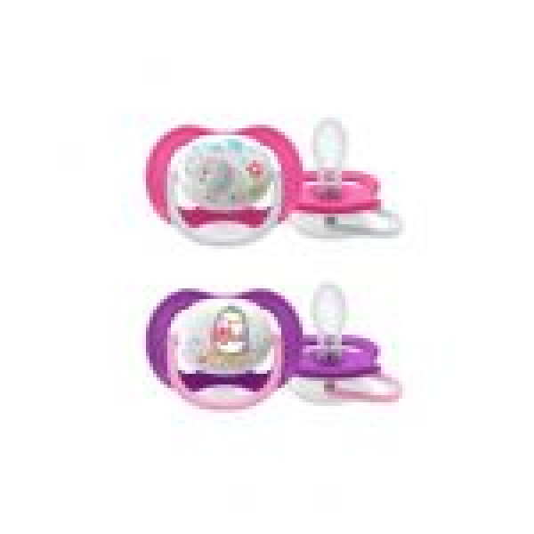 Philips Avent Chupeta_Ultra Air_Animais_ 6-18M_Girl (x2 unidades)