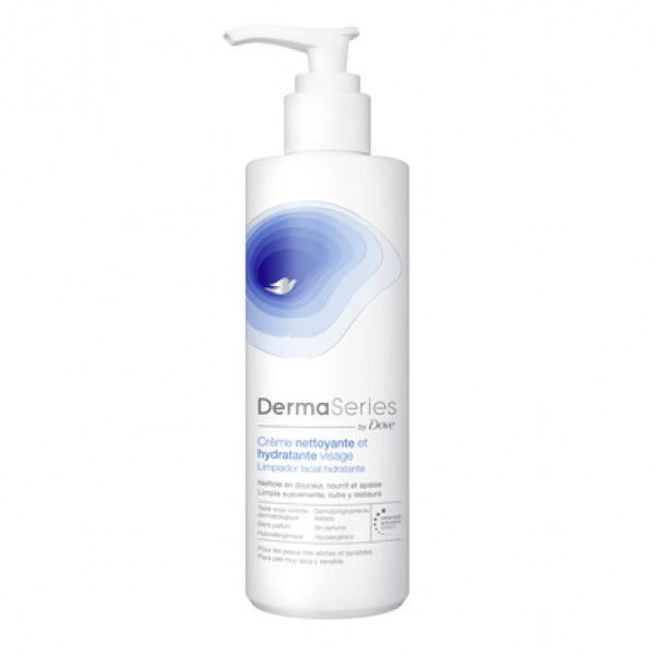 Dove Dermaseries Creme Facial Limpeza Hidratante - 250ml