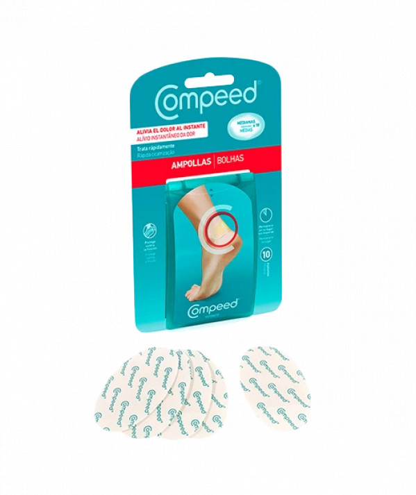 Compeed Pensos Bolhas Médias (x10 unidades) Formato Económico