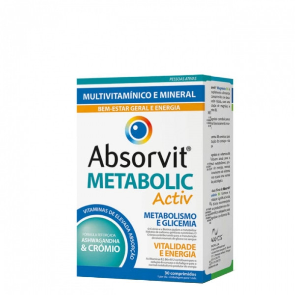 Absorvit Metabolic Activ (x30 comprimidos)