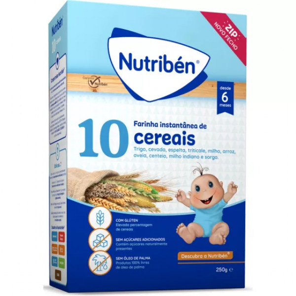 Nutriben Farinha 10 Cereais_ 6M+ - 250g
