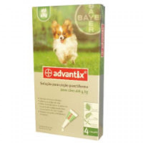 Advantix Cão  Solução Unção - 0,4ml (x4 unidades)_<4kg