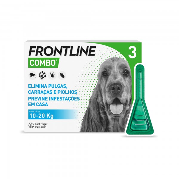 Frontline Combo Solução Cão_10-20kg - 1,34ml (x3 unidades)