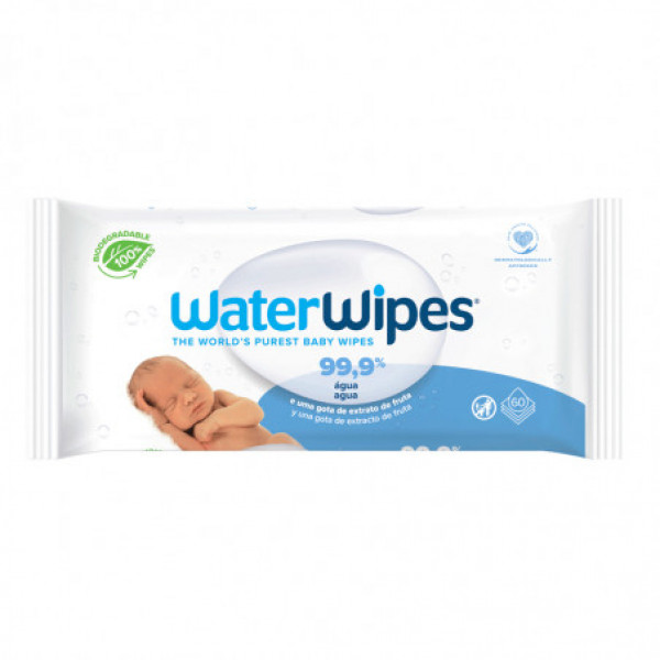 Waterwipes Toalhitas Biodegradaveis Bebé (x60 unidades)
