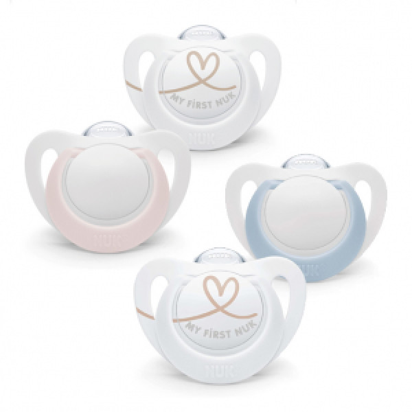 Nuk Star Chupeta Silicone_ Tam.1_ 0-6M (x2 unidades)