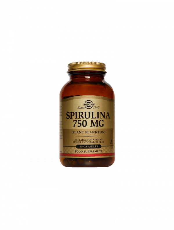 Solgar Spirulina - 750 mg (x 80 cápsulas)