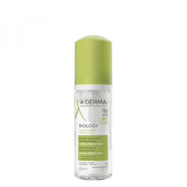 A-Derma Biology Espuma de Limpeza Rosto - 150ml