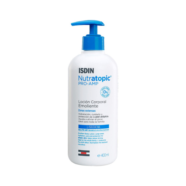 ISDIN Nutratopic Loção Emoliente 400ML - Loção corporal hidratante para pele atópica