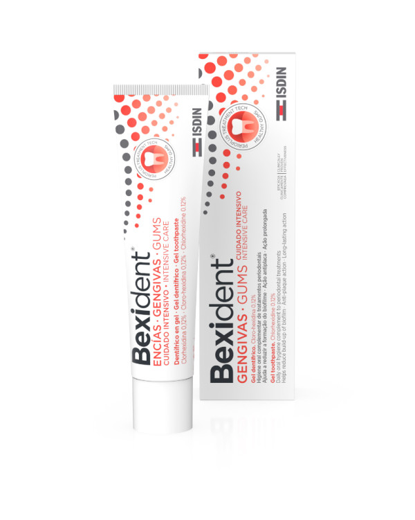 ISDIN Bexident Gengivas Cuidado Intensivo 75ML - Gel dentífrico com cloro-hexidina para gengivas fragilizadas