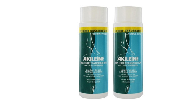 Akileine Anti-Transpirante Pó Absorvente - 75g (Pack Duplo Promocional)