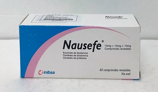 Nausefe, 10/10/10 mg (x60 comprimidos revestidos)
