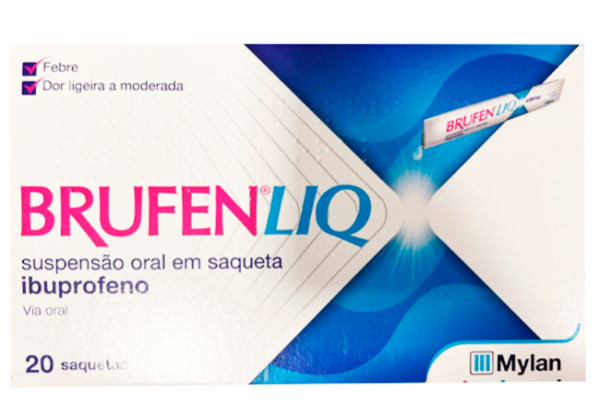 Brufen Liq , 200 mg/10ml suspensão oral (x20 saquetas)