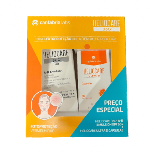 Heliocare 360 Md A-R Emulsão + Heliocare Ultra D (x30 cápsulas)
