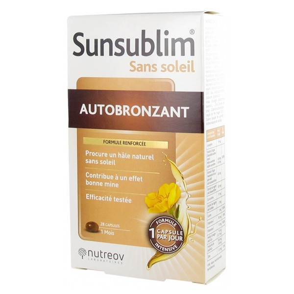 Nutreov_Sunsublim  Autobronzeador (x28  Cápsulas)