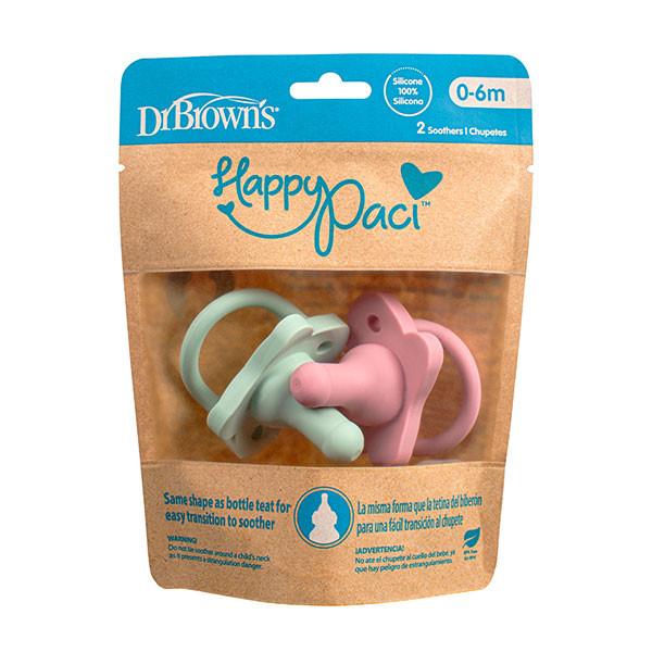 Dr Browns Chupeta Silicone_ 0-6M_ Girl (x2 unidades)