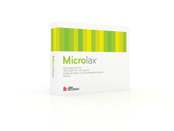 Microlax, 450/45 mg/5 ml  enema solução tubo (x6 unidades)