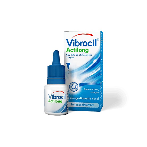 Vibrocil Actilong, 1 mg/mL solução nasal conta-gotas