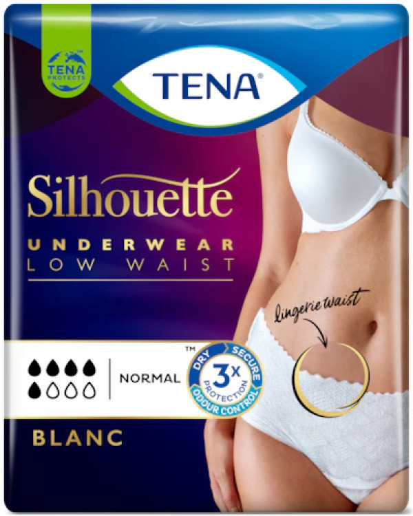 Tena Silhouette Cueca Branco_Tam. M (x12 unidades)
