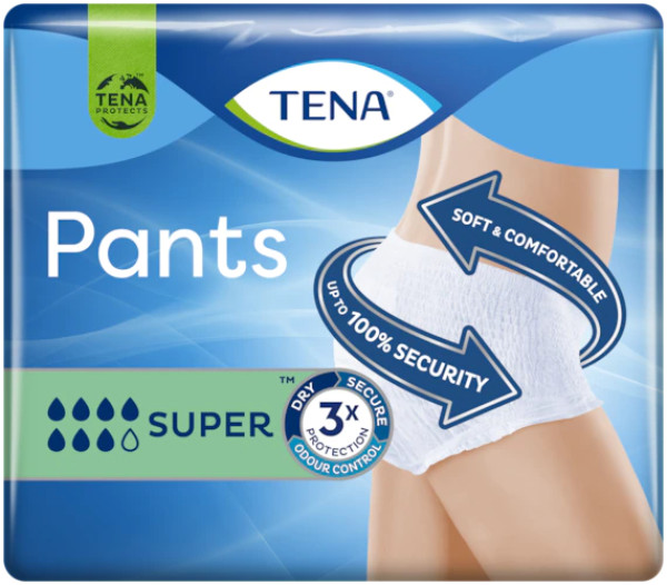 Tena Pants Super Cueca_Tamanho M  (x12 unidades)
