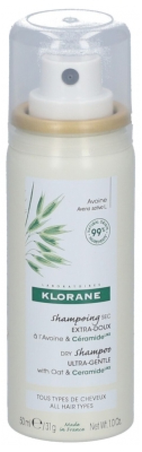 Klorane Capilar Champô Seco Aveia Ceramida - 50ml