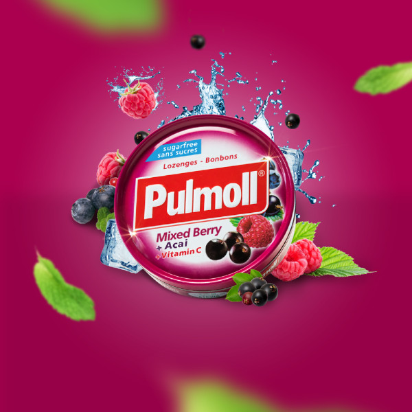 Pulmoll Frutos Silvestres C Pastilhas s/ Açucar - 45G